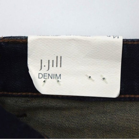J Jill Smooth Fit Denim Jeans Womens 14P Slim Ankle Dark Wash - Picture 7 of 11